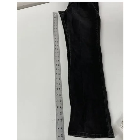 Levi's Jeans Womens 8/29 Black Bold Curve Mid Rise Straight Leg Stretch Denim - Picture 7 of 7